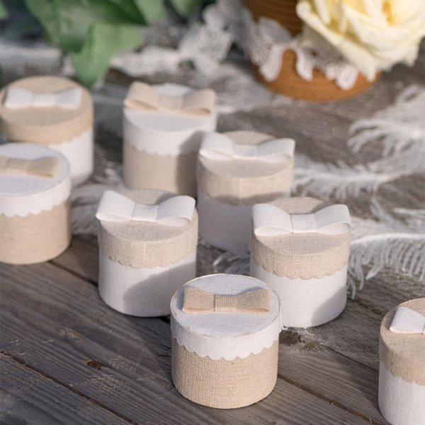 Runda askar - 4-pack - Beige