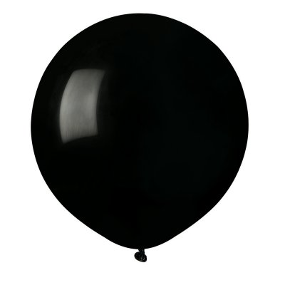 Runda ballonger - 48 cm - Svart - 10-pack