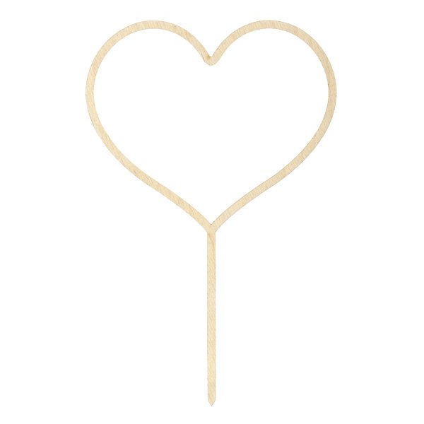 Cake Topper - Trä - Hjärta Cake Topper - Trä - Hjärta