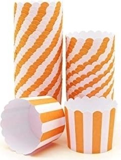 Stabila muffinsformar - Randiga - Orange