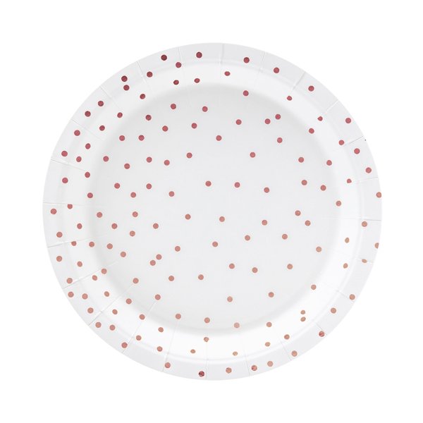 Desserttallrikar - Polka Dot - Roséguld - 6-pack Desserttallrikar - Polka Dot - Roséguld - 6-pack