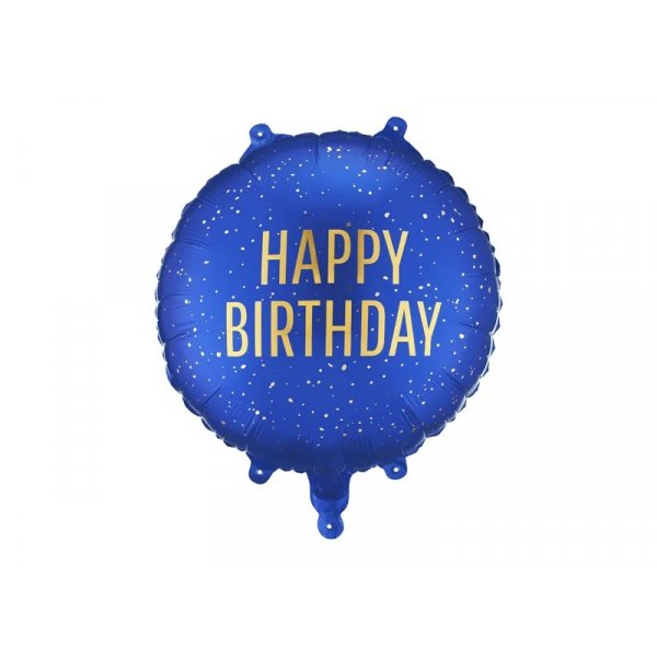 Folieballong - Happy Birthday - Marinbl�