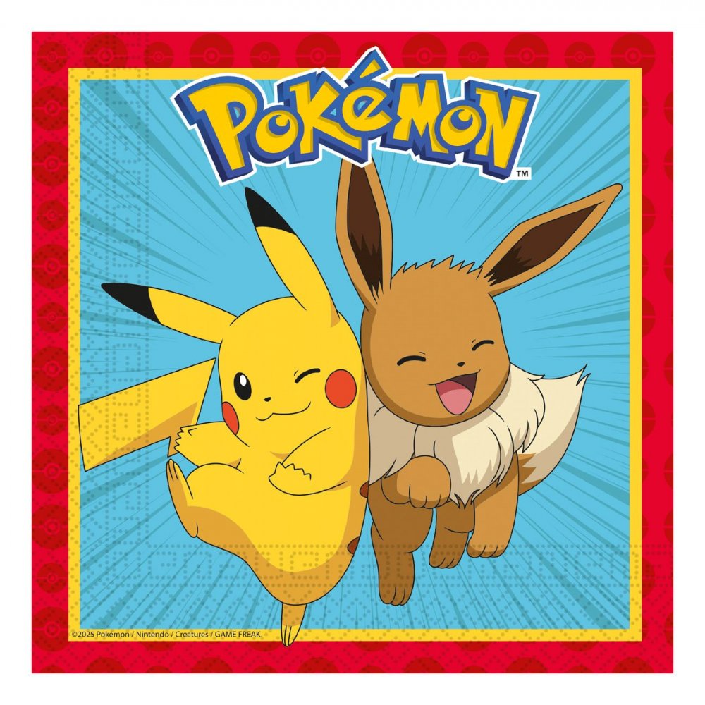 Servetter Pokémon 20-pack – Servetter till kalas