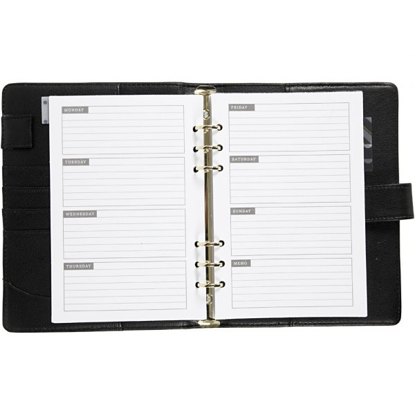 Kalender - 19x23,5cm - Svart Kalender - 19x23,5cm - Svart