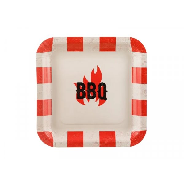 Papptallrikar - BBQ - Grill - 6-pack - 26 cm