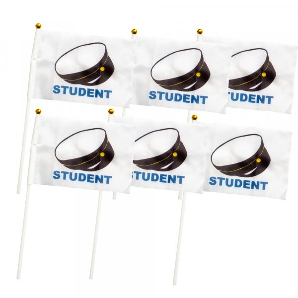 Handflaggor - Studenten - 6-pack Handflaggor - Studenten - 6-pack