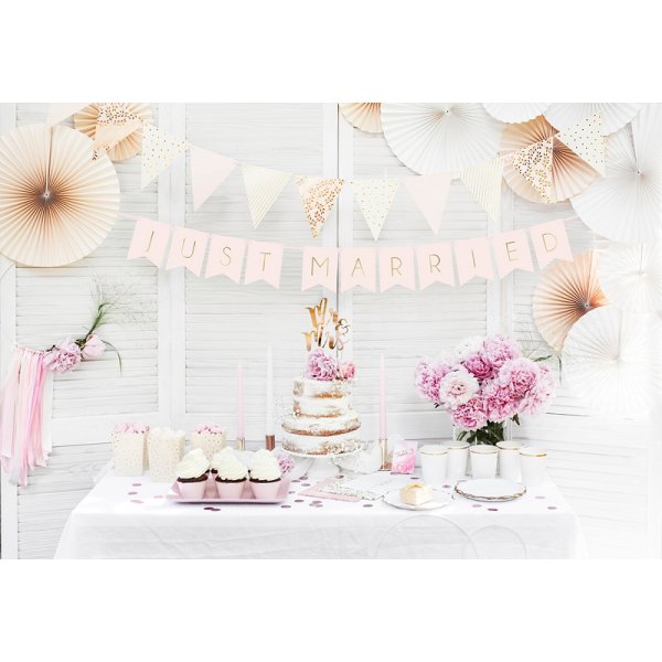 Vimpel - Mix - Rosa/Guldmetallic