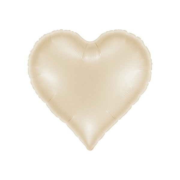 Folieballong - Sweetie Heart Satin Cream 46 cm Folieballong - Sweetie Heart Satin Cream 46 cm