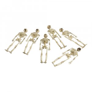 Dekorationsskelett - Halloween - 15 cm - 6-pack