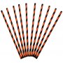Sugrr - Randiga - Svart/Orange - 24-pack