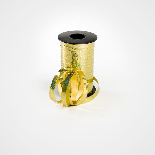 Ballongsn�re - Glitter - Guld - 250 m