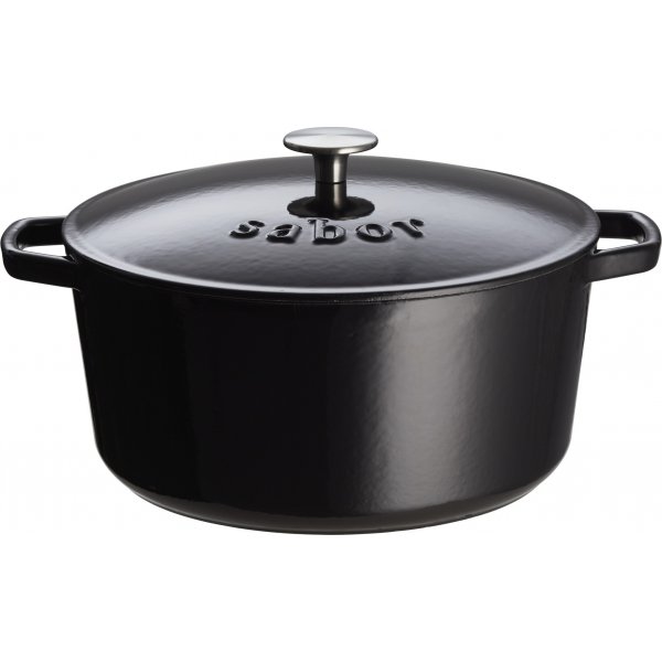 Gjutj�rnsgryta - 4,4 liter - Svart - Sabor