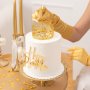 Cake Topper - Krona - Guld - 10 cm Cake Topper - Krona - Guld - 10 cm