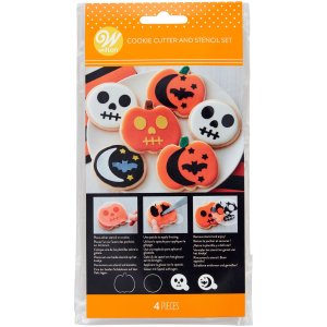 Pepparkaksformar med schabloner Halloween - 4-pack Pepparkaksformar med schabloner Halloween - 4-pack