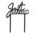Cake Topper - Just Married - Contemporary Wedding