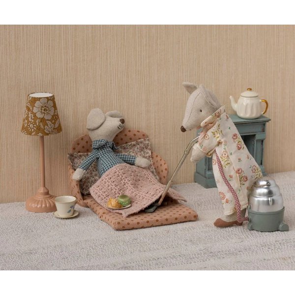 Bäddsoffa - Maileg - Brun med prickar Bäddsoffa - Maileg - Brun med prickar