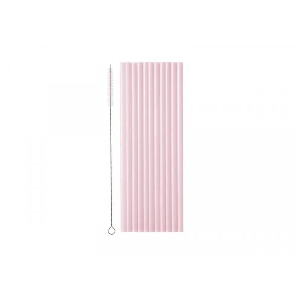 Sugr�r i plast, rosa, 12st