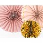 Pappersm�ne 3-pack Rosa/Guld Mix
