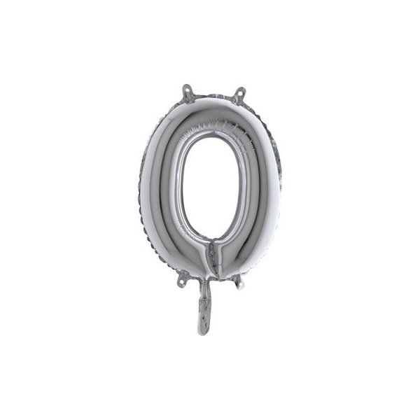 Bokstavsballong Silver 35 cm