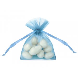 Organzap�sar - Ljusbl� - 10-pack