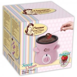 Chokladfondue set - Rosa - Bestron Sweet Dreams - 0,3 liter