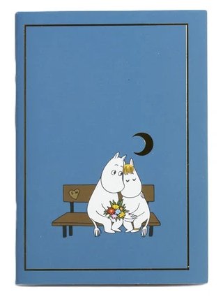Anteckningsbok -M�rkbl�, Mumin & Snorkfr�ken - A6
