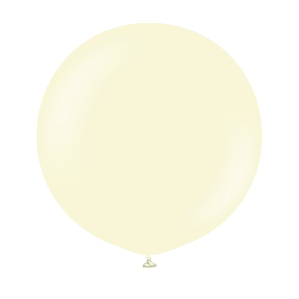 Ballonger enf�rgade - Premium 60 cm - Pale Yellow - 2-pack