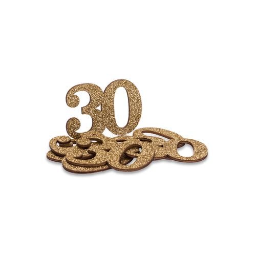 30 �r Bordsdekoration - Guld - 6-pack