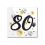Servetter 80 �r Gold & Black