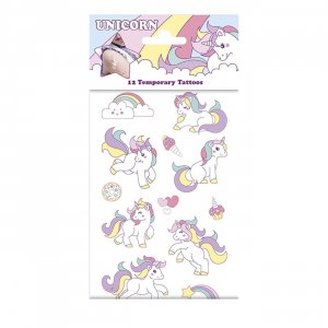 Tatueringar - Unicorn/enh�rningar - 12 st tatueringar