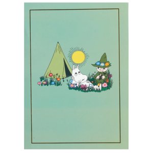 Anteckningsbok - Gr�n - Mumin & Snusmumriken - A5