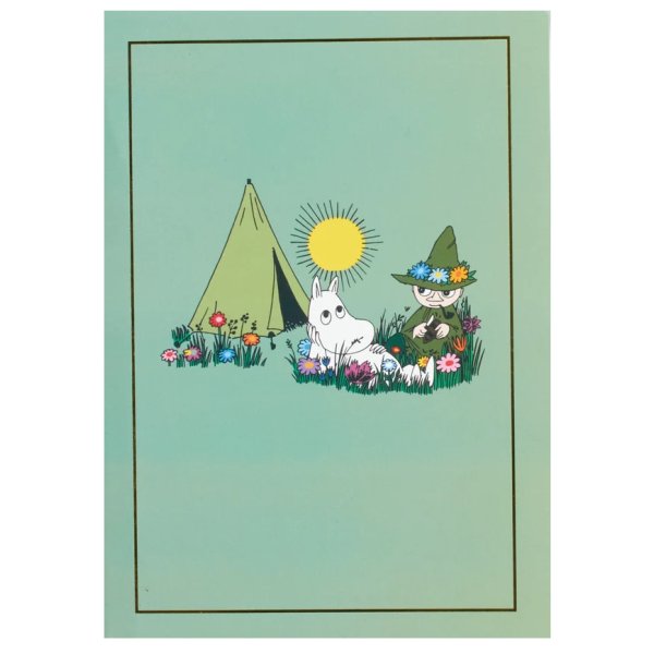Anteckningsbok - Gr�n - Mumin & Snusmumriken - A5