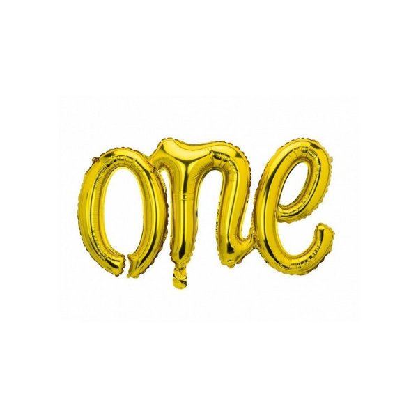 Folieballong \\\"One\\\" Guld