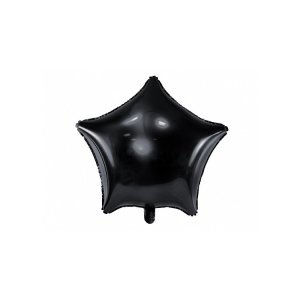 Folieballong Stj�rna Svart