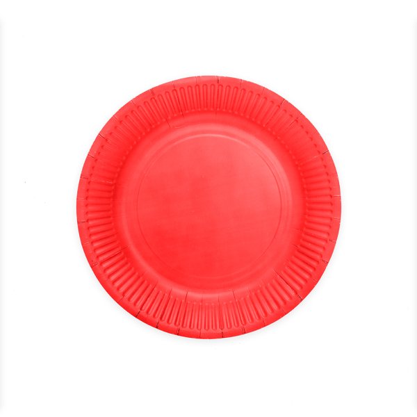 Papptallrikar - Röda - 23 cm - 8-pack Papptallrikar - Röda - 23 cm - 8-pack