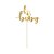 Cake topper - 25 cm - Oh Baby - Guld