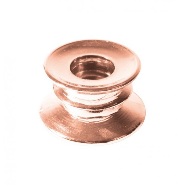 Ljusstake - Glas - Rosguld - 12-pack