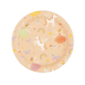 Papptallrikar - Unicorns & Prinsessor - 18 cm diameter - 6-pack