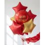 Folieballong - Happy Birthday - M�rkr�d