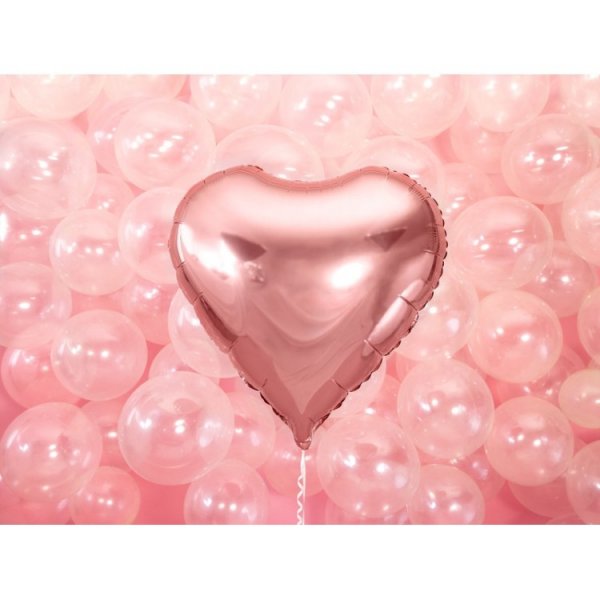 Folieballong Hj�rta Ros�guld