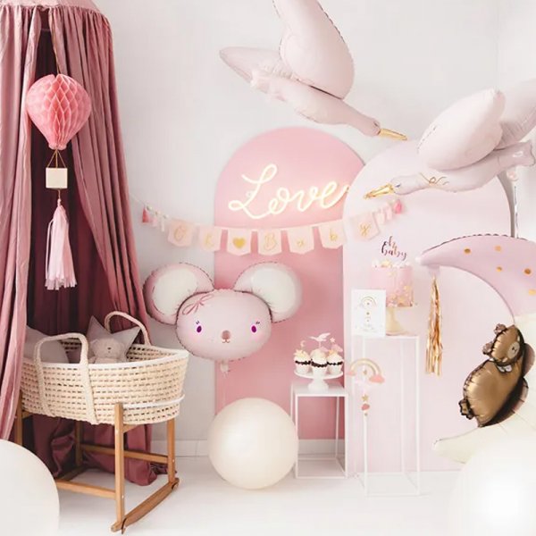 Folieballong - Mus - Rosa Folieballong - Mus - Rosa