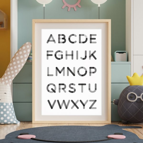 Poster - Letters - Svart