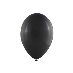 Ballonger - Metallic - Svart - 10-pack