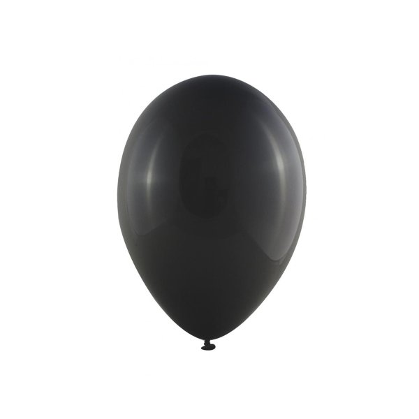 Ballonger - Metallic - Svart - 10-pack