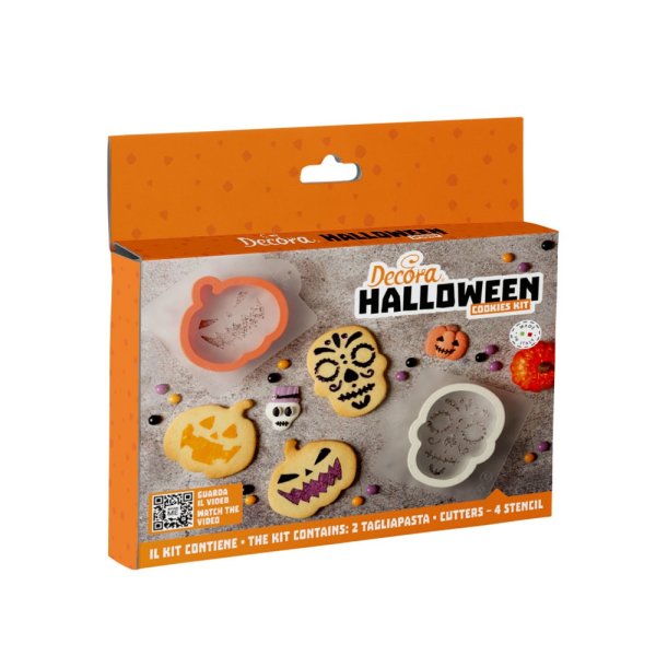 Utstickare med schablon - Pumpa och dödskalle - Halloween Utstickare med schablon - Pumpa och dödskalle - Halloween