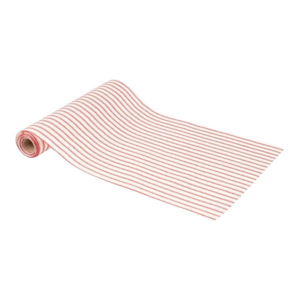 Bordslöpare i tyg - Röd - 28 cm x 3 m Bordslöpare i tyg - Röd - 28 cm x 3 m