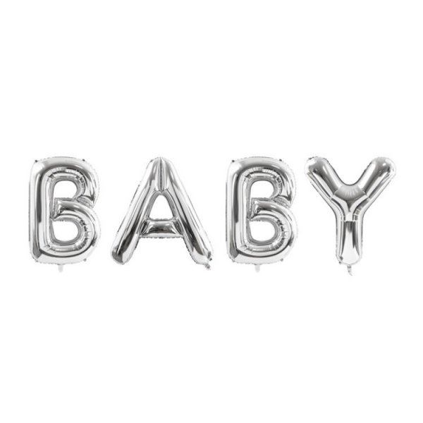 Folieballonger BABY Silver