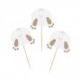 Cake picks - Bunny Butt - Hop this way - 6-pack