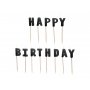 Tårtljus - Happy Birthday - Svart Tårtljus - Happy Birthday - Svart