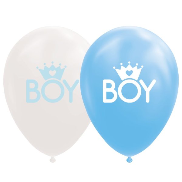 Ballonger - Son - Babyblå/Vit - 30 cm - 8-pack Ballonger - Son - Babyblå/Vit - 30 cm - 8-pack